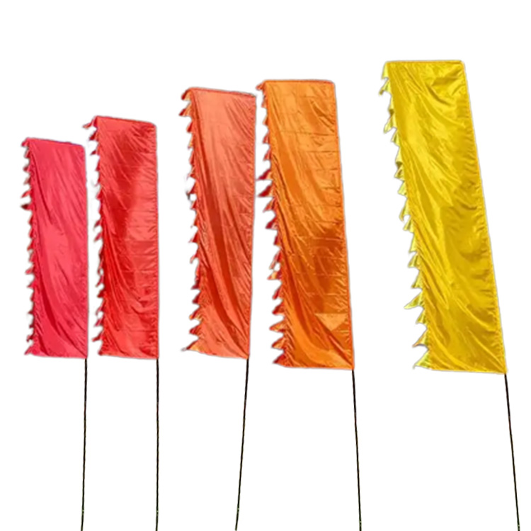 2018 summer news fabric feather shape beach flags for bicycle racing